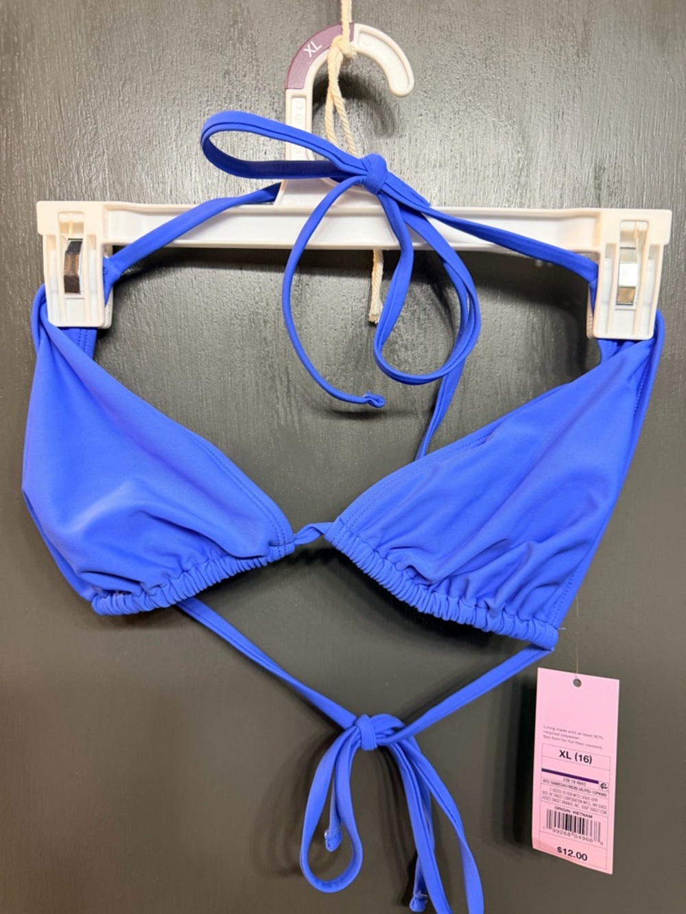 wild fable Royal Blue Triangle Bikini Top
